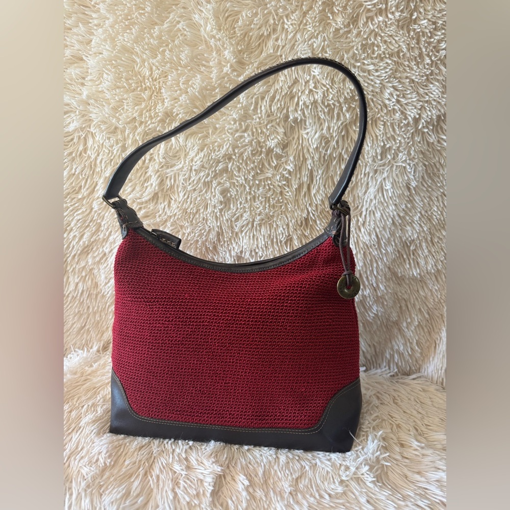 The Sak Red Woven Shoulder Bag